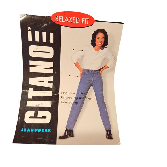 Gitano Relaxed Fit Womens Jeans Size 18 Avg Natural Waist Tapered Leg Blue Denim - Picture 5 of 8